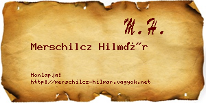 Merschilcz Hilmár névjegykártya